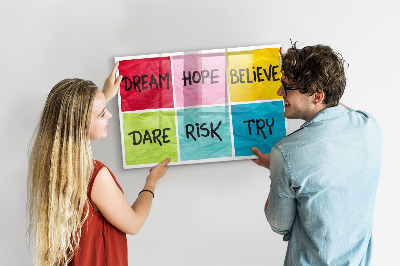 Tableau magnétique mural Tableau de motivation