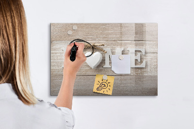 Tableau effaçable magnétique L'inscription « maison »