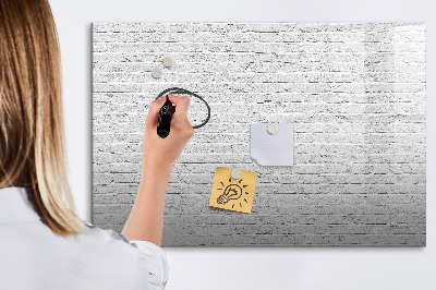 Tableau effaçable magnétique Mur de briques