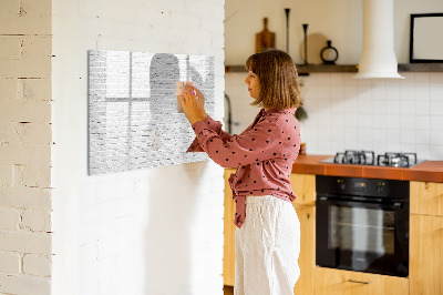 Tableau effaçable magnétique Mur de briques