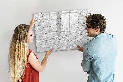 Tableau effaçable magnétique Mur de briques