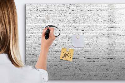 Tableau effaçable magnétique Mur de briques