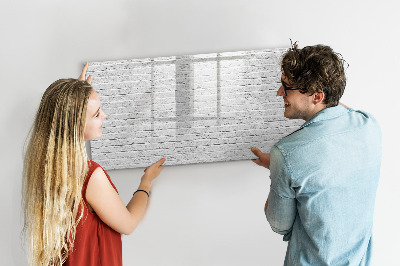 Tableau effaçable magnétique Mur de briques