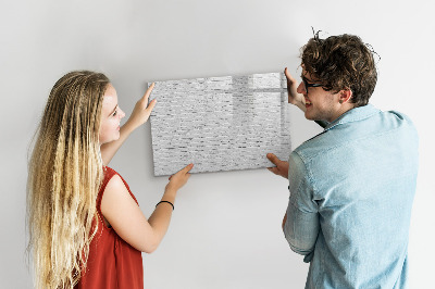 Tableau effaçable magnétique Mur de briques