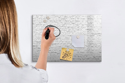 Tableau effaçable magnétique Mur de briques