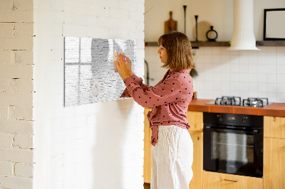 Tableau effaçable magnétique Mur de briques