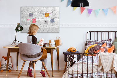 Tableau effaçable magnétique Mur de briques