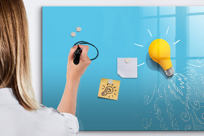 Tableau magnétique mural Dessin d'ampoule