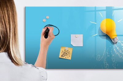 Tableau magnétique mural Dessin d'ampoule