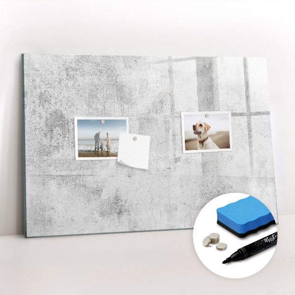 Tableau effaçable magnétique Mur en béton