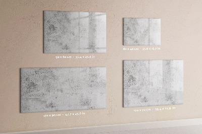 Tableau effaçable magnétique Mur en béton