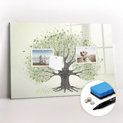 Tableau effaçable magnétique Nature des grands arbres