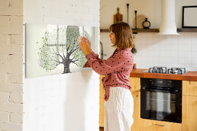 Tableau effaçable magnétique Nature des grands arbres
