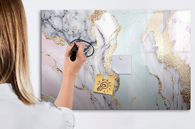 Tableau magnétique mural Marbre