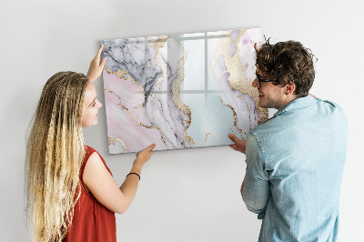 Tableau magnétique mural Marbre