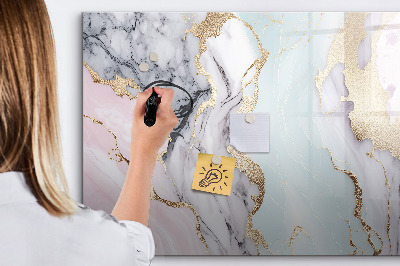 Tableau magnétique mural Marbre