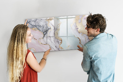 Tableau magnétique mural Marbre