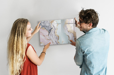 Tableau magnétique mural Marbre