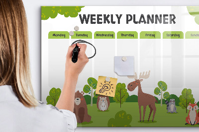 Tableau effaçable magnétique Plan de cours