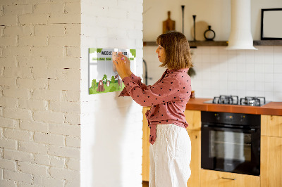 Tableau effaçable magnétique Plan de cours