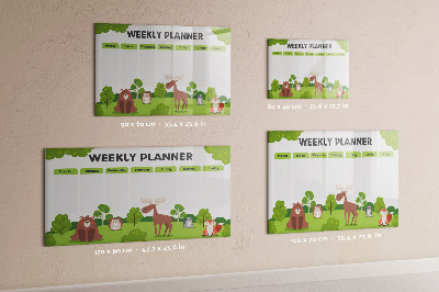 Tableau effaçable magnétique Plan de cours