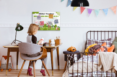 Tableau effaçable magnétique Plan de cours