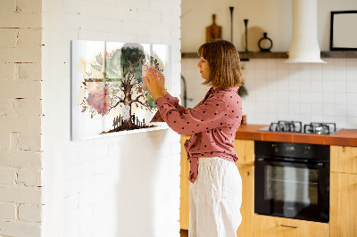 Tableau verre magnétique Arbre généalogique