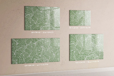 Tableau magnétique mural Motif de feuilles naturelles