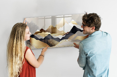 Tableau magnétique mural Abstraction des montagnes
