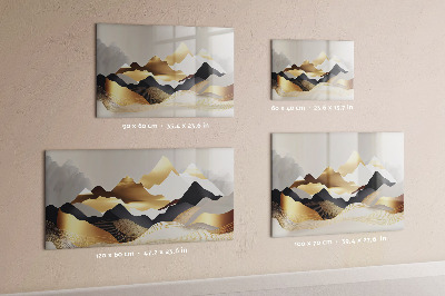 Tableau magnétique mural Abstraction des montagnes