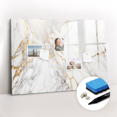 Tableau effaçable magnétique Marbre décoratif