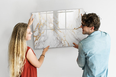 Tableau effaçable magnétique Marbre décoratif