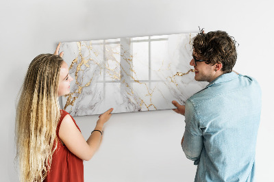 Tableau effaçable magnétique Marbre décoratif