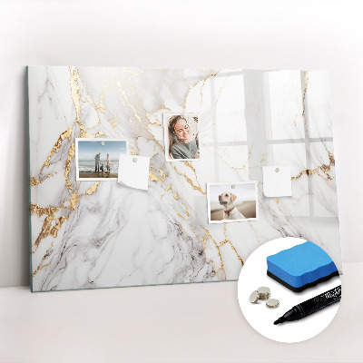 Tableau effaçable magnétique Marbre décoratif