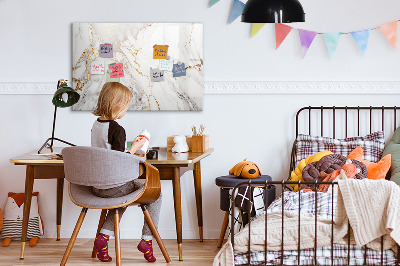 Tableau effaçable magnétique Marbre décoratif