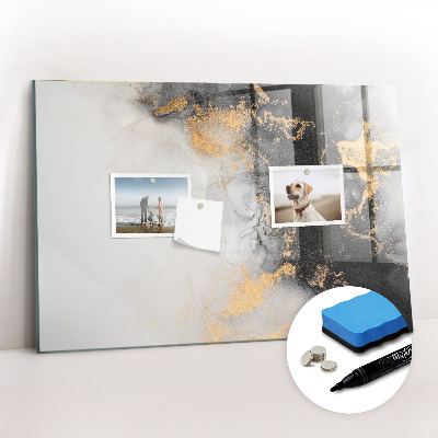 Tableau effaçable magnétique L'art du marbre