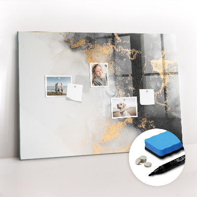 Tableau effaçable magnétique L'art du marbre