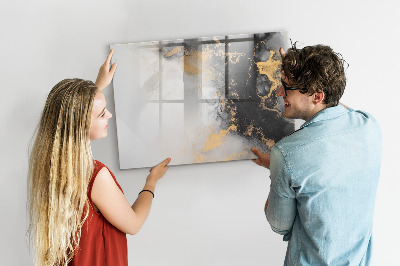 Tableau effaçable magnétique L'art du marbre