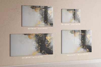 Tableau effaçable magnétique L'art du marbre