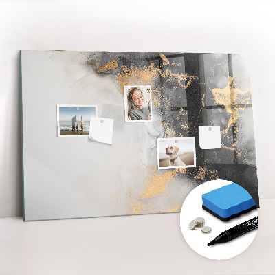 Tableau effaçable magnétique L'art du marbre