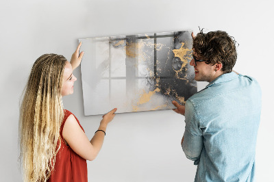 Tableau effaçable magnétique L'art du marbre