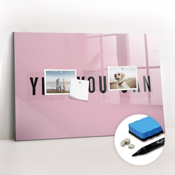 Tableau effaçable magnétique Oui, tu peux