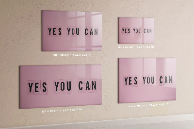 Tableau effaçable magnétique Oui, tu peux