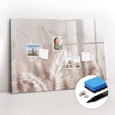 Tableau effaçable magnétique Feuilles tropicales
