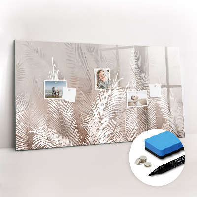 Tableau effaçable magnétique Feuilles tropicales