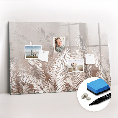 Tableau effaçable magnétique Feuilles tropicales