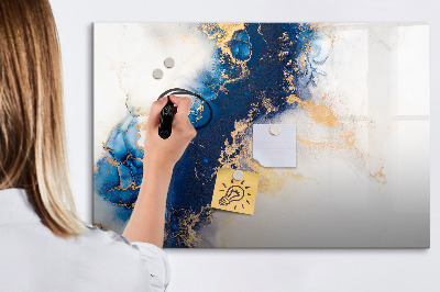 Tableau effaçable magnétique Motif en marbre