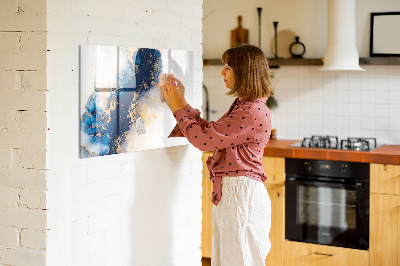 Tableau effaçable magnétique Motif en marbre