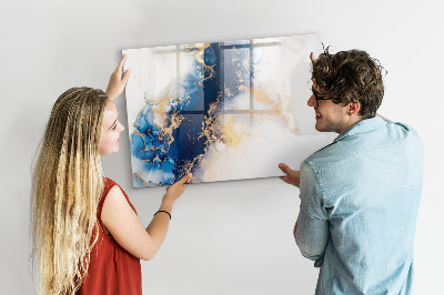 Tableau effaçable magnétique Motif en marbre