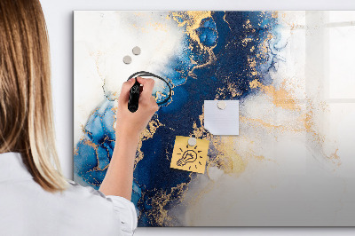Tableau effaçable magnétique Motif en marbre